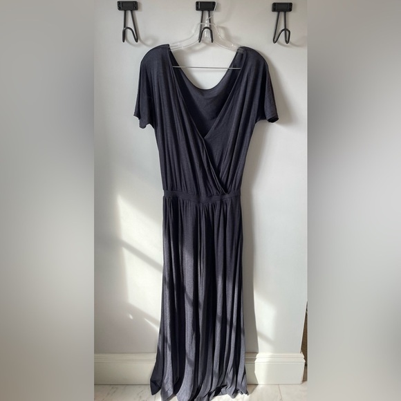 HEATHER, women’s gray wide leg short sleeve jumpsuit, probably a small/medium - Picture 4 of 8